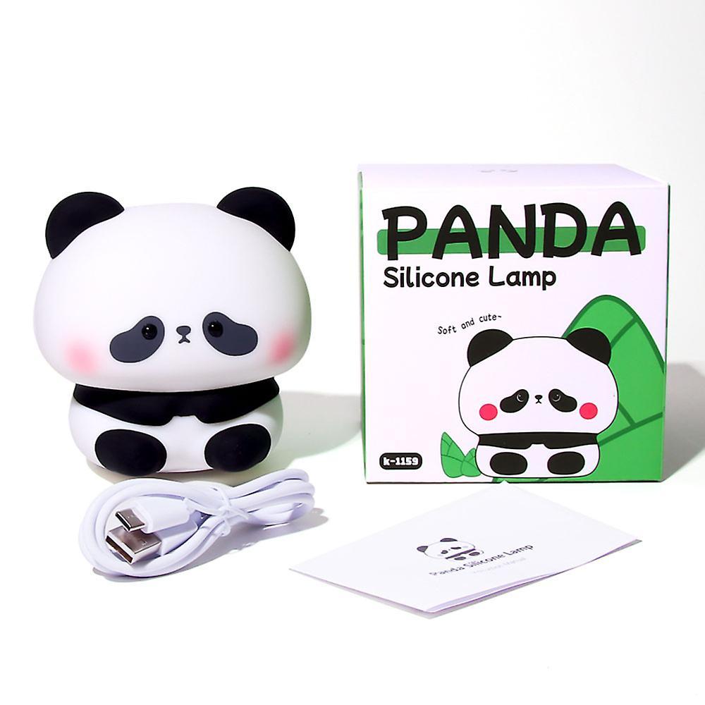 Cute Silicone Large Panda Head Nightlight Rechargeable Ambience Light Birthday Christmas Gift