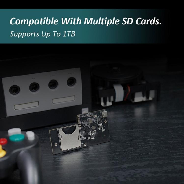 Console Card Adapter with Screws Upgraded Loder Emulator Replacement Optical Drive Emulator for Game Console