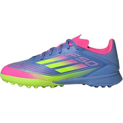 F50 League Abrasion Resistant Low Top Kids' Soccer Shoes Blue Sneakers IE3754
