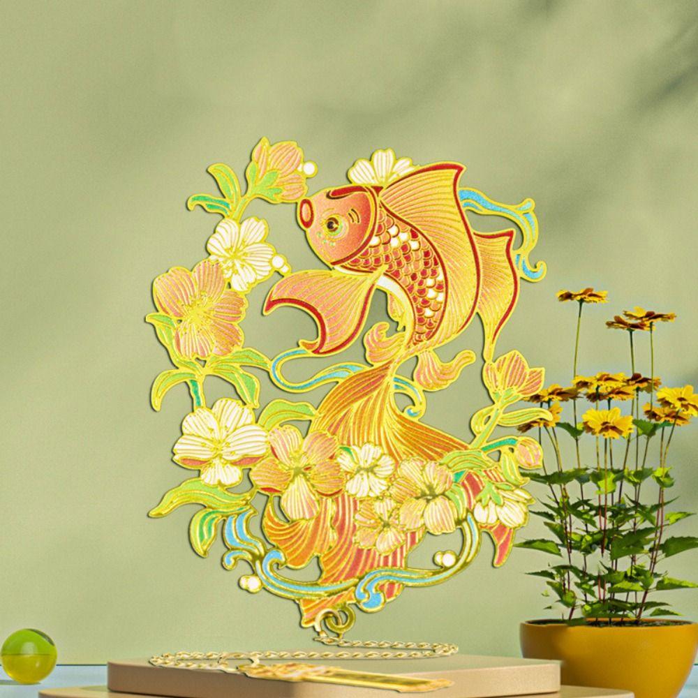 Tassel Pendant Chinese Beasts Bookmark Creative Metal Bookmark Hollow Metal Bookmarks Student Gift