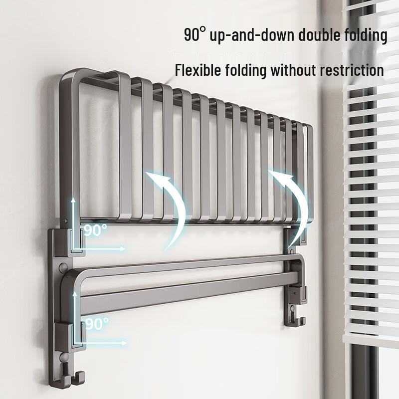 Danle Punch-Free Wall-Mounted Bathroom Storage Shelf Set