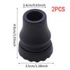 Rubber Pad Cap Non-Slip Walking Stick Crutch Cane Bottom Pads Cover Protector Climbing Hiking Trekking Pole Tip Black 16/19/22mm