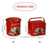 Durable Tin Christmas Gift Box Circular Design For Holiday Parties Home Storage And Personalized DIY Decorations