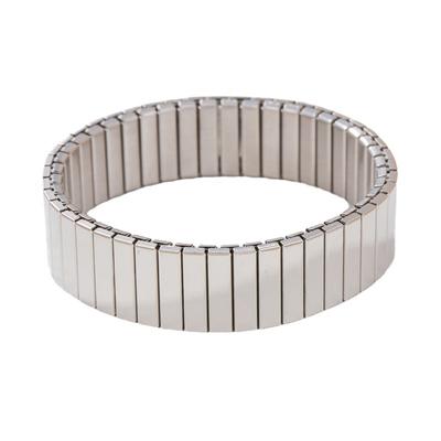 Bracciale elastico in acciaio inossidabile luce piena bracciale largo 16MM bracciale largo personalizzato da uomo