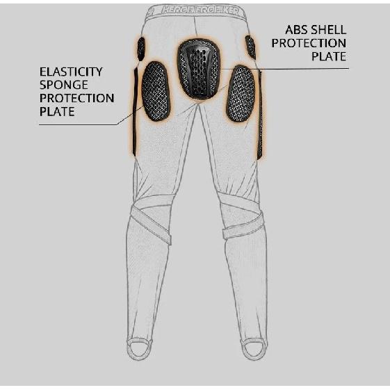 Motorrad-Schutzhose Anti-Sturz und Anti-Kollision Offroad-Motorrad-Reithose Herren Damen Extremsport Schutzhose
