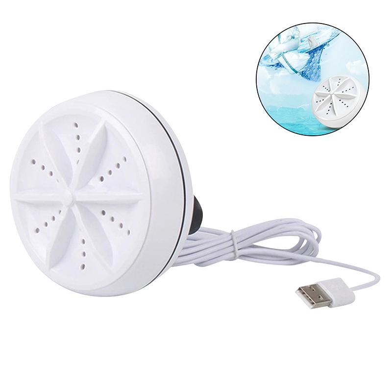 USB Mini Portable Ultrasonic Turbine Washing Machine for Travel Camping Dorm, Turbo Washer for Underwear Socks
