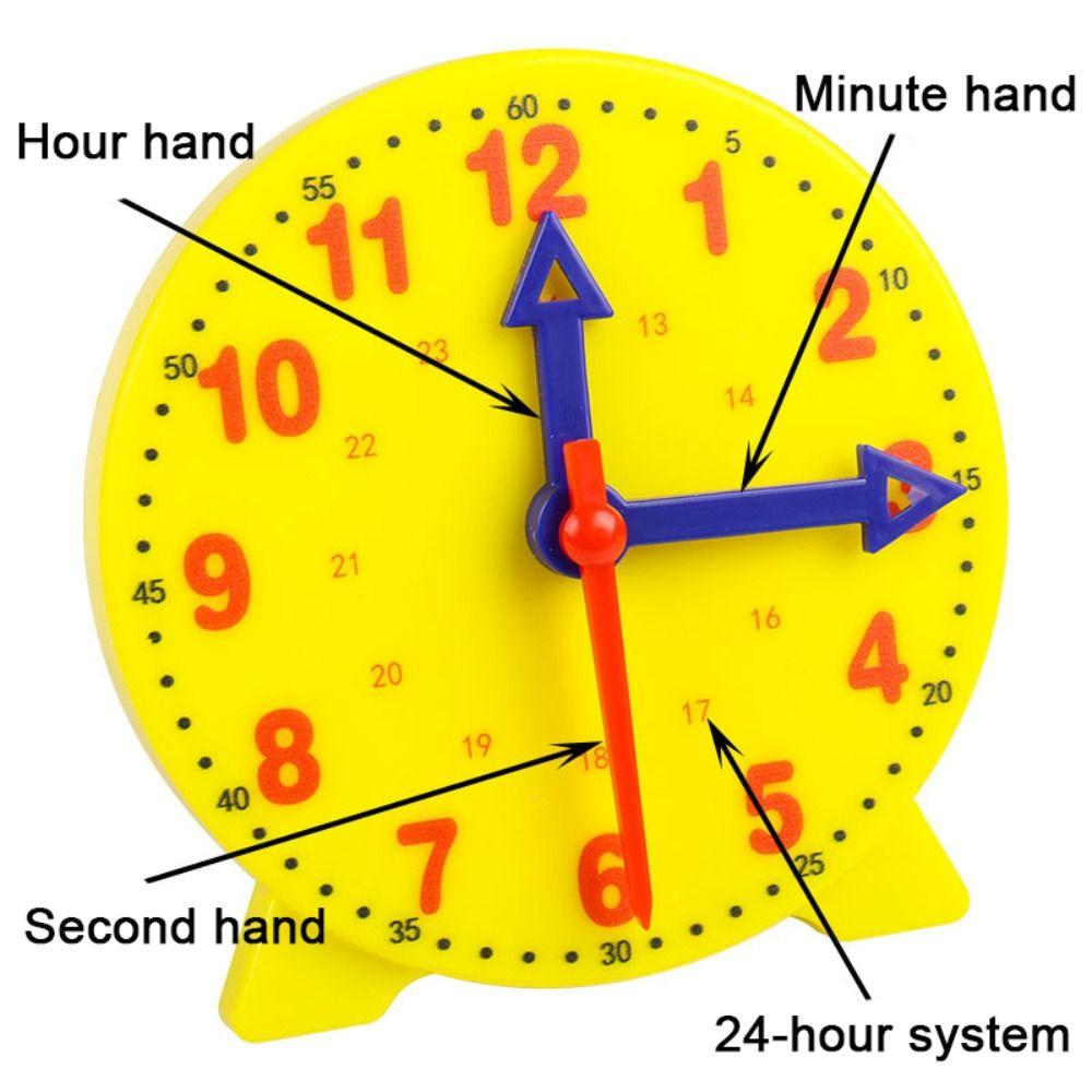 10cm Hour Minute Second Cognition Early Education Montessori Clocks Model  Preschool Teaching Aids