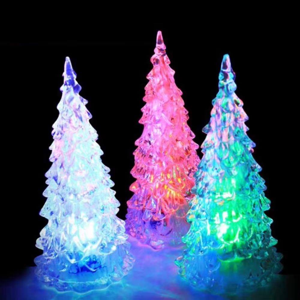 Colorful Light Night Light Flashing Tabletop Lamp Christmas Tree LED Light  New Year