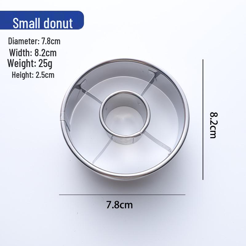 Multifunctional 430 Stainless Steel Mousse & Donut Mold Cake Baking Tool