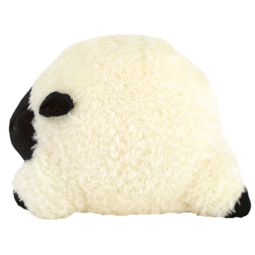 Sunlemon Pam Pam Plush Toy S Sheep WH 8 x 12 x 9cm Animal Cute and Round White Palm-sized Plush Toy P-9992