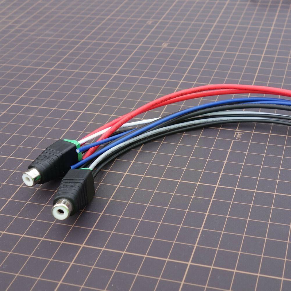 Universal Car Amplifier Speaker Power Input Wire Harness 10 Pin Plug RCA For Dual TBX10A Amplifiers CD Radio Plug Adapter C N9Z1