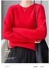 2023 Autumn/Winter Women's Drop Shoulder Pure Wool Knit Sweater - High-End, Loose, Lazy Style Inner Wear.