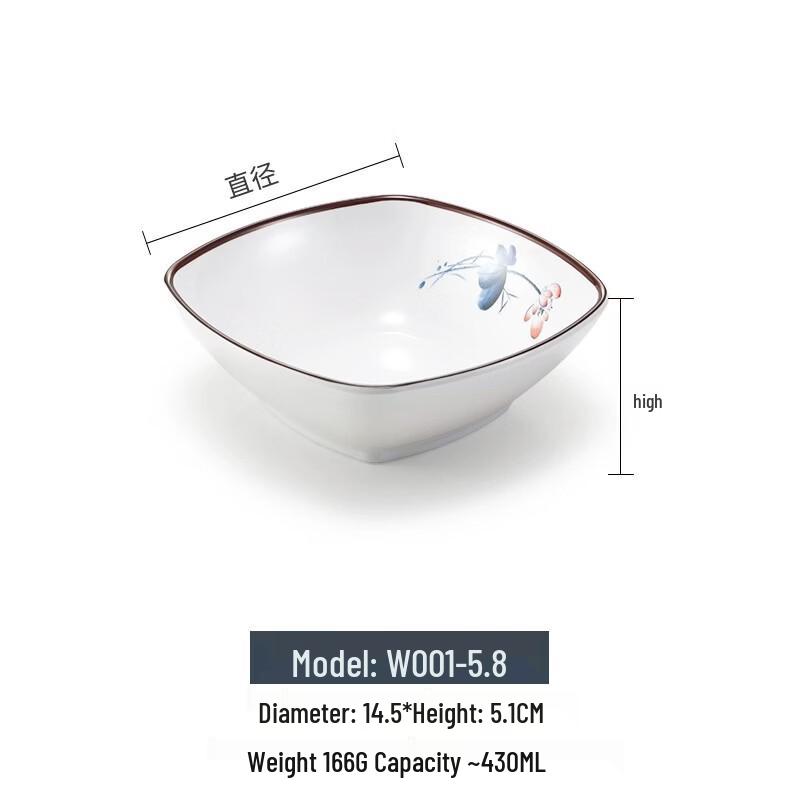 Commercial Melamine Noodle and Soup Bowl