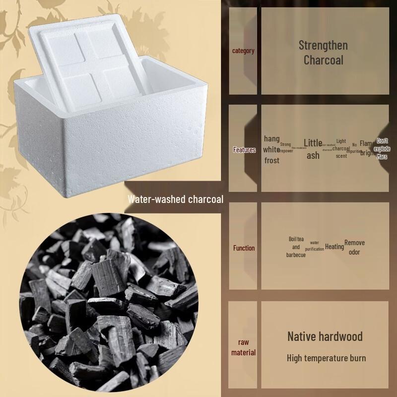 Zhishi Reinforced Walnut Charcoal for Tea Stoves & Grilling