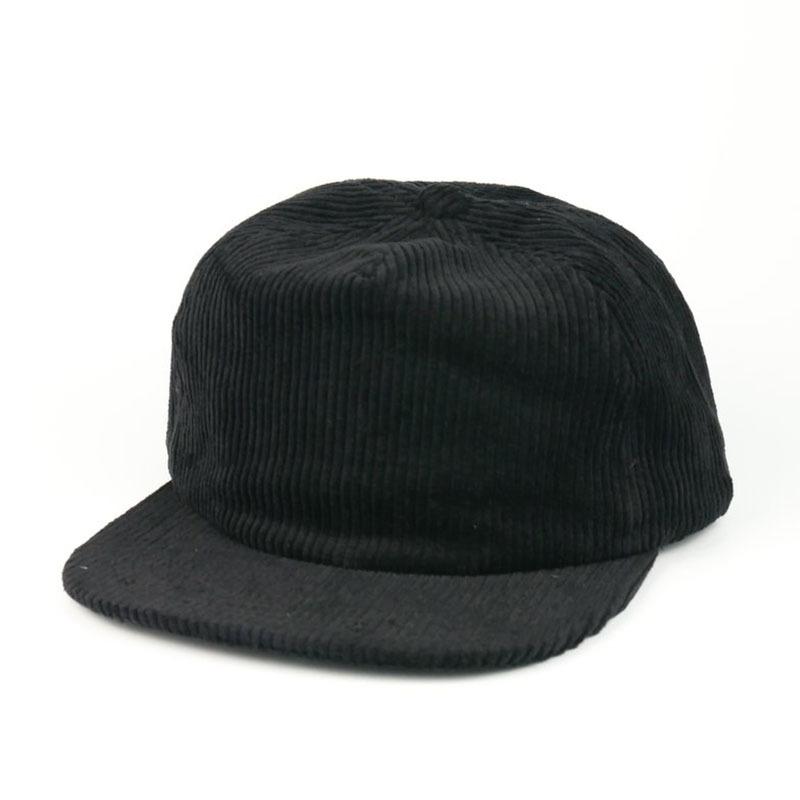 Unisex Corduroy Baseball Cap Burgundy Retro Duckbill Design Versatile Solid Color Fashion Accessory чёрный