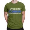 I Wonder If Chainlink Thinks About Me Too Crypto Cryptocurrency Link Graphic 100 Cotton Tshirt Chainlink Tops Tees For Unisex