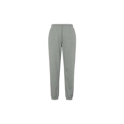 Comfortable Solid Color Brand Logo Mid-Rise Drawstring Casual Pants Women Bottoms Gray HJ1360-063