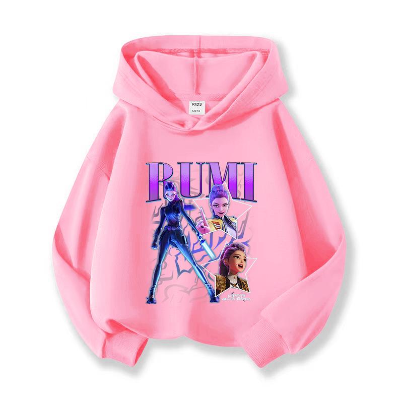 Fall and Winter Kpop Demon Hunter Children's Harajuku Sweatshirt Cute Kpop Demon Hunter Tiger Top Harajuku Boys and Girls