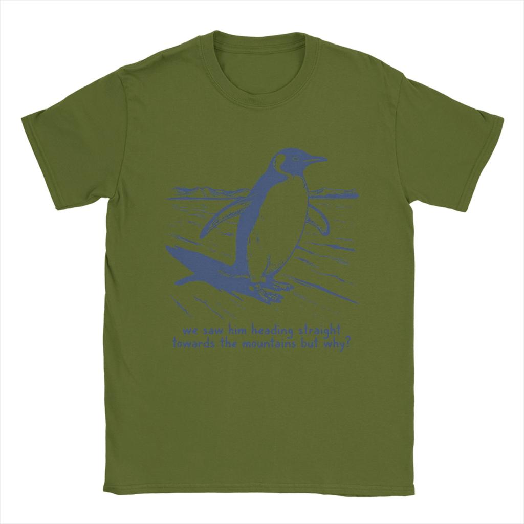 T-shirt da uomo Ma Perché Pinguino Nichilista Pinguino 1 Casual Cotone Magliette Manica Corta T-shirt Girocollo Abbigliamento Adulto