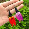 Halloween Hat Acrylic Pendant Earrings With Double-sided Printed Festival Atmosphere Decoration Earrings.
