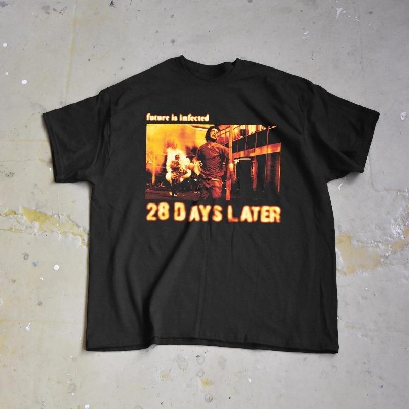 

Days Later TShirt Zombie Horror Graphic Tee Summer Unisexs and Womens Loose and Breathable cotton Tshirt Top S