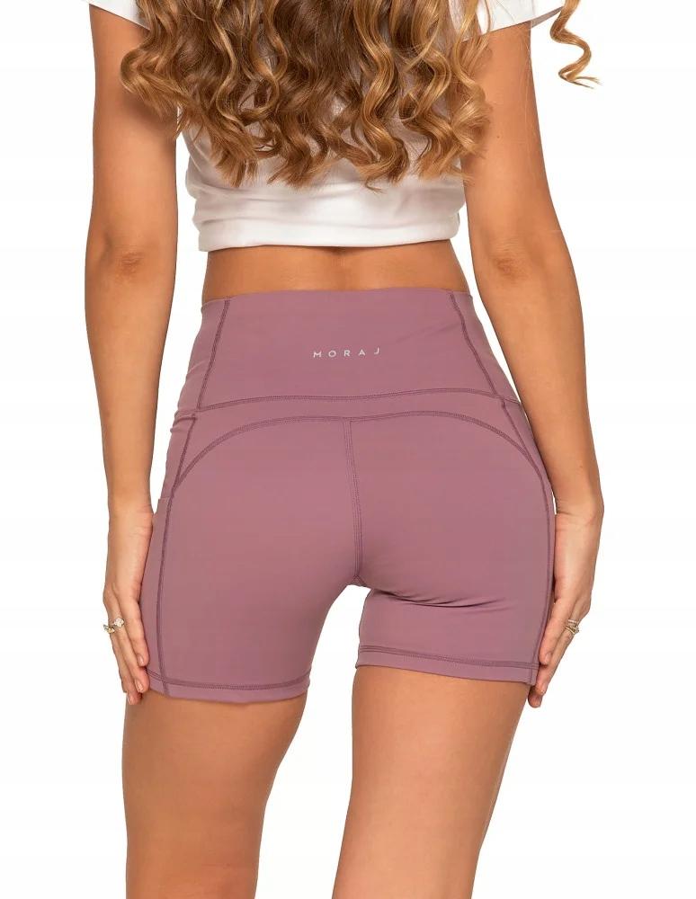 MORAJ XXL PINK Women's Sports High Waist Cycling Shorts with Pockets