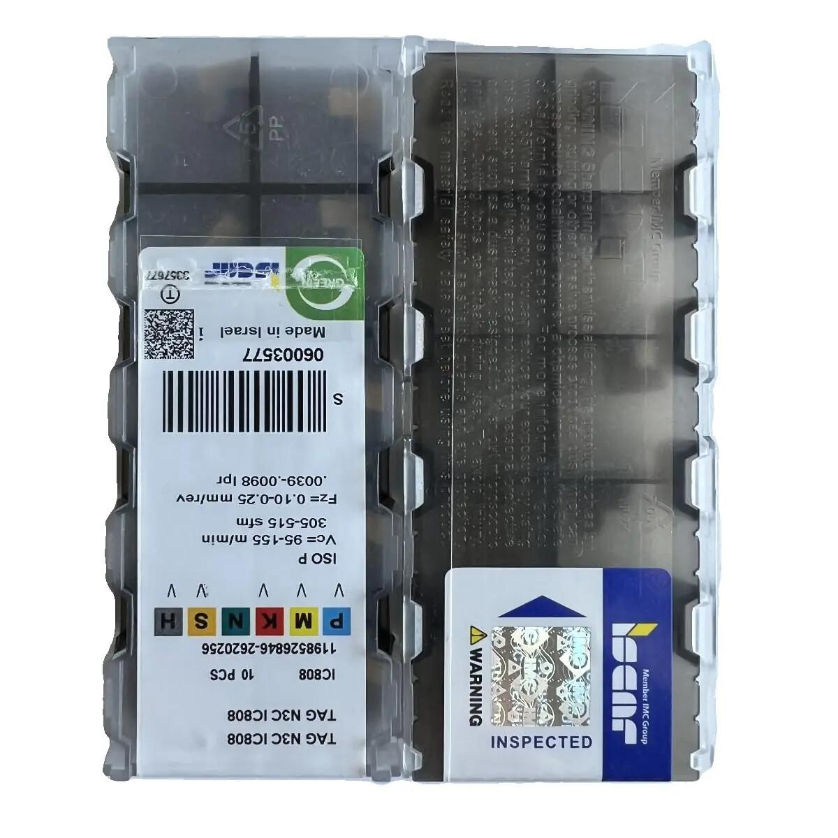 

ISCAR / TAG N3C IC808 /Промислові змінні твердосплавні пластини 10 шт.