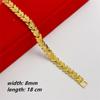 Sand Gold Bracelet Women's Wide Edge Love Strap Flower Bracelet Hand String Vacuum Gold Plated Bracelet Jewelry