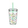 Transparenter Hochwertiger Kaffeetasse Wiederverwendbare Trinktasse Trinkgeschirr Milchtee Strohhalmbecher Zuhause