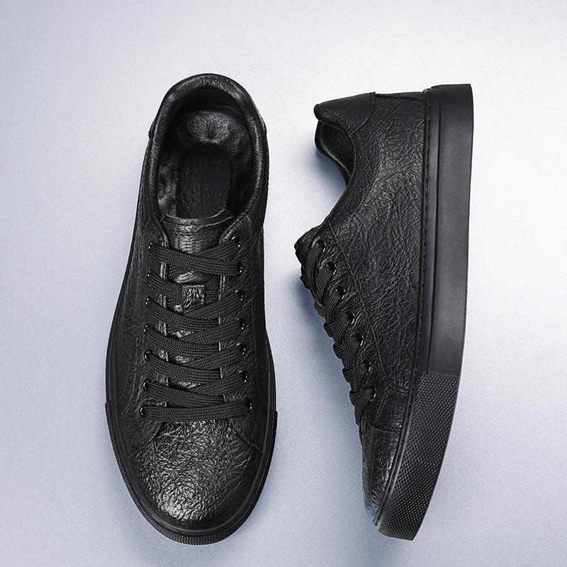 Neue Herren-Sneaker aus echtem Leder Klassische Freizeitschuhe Outdoor-Freizeit-Laufschuhe für Herren Leichte Luxus-Skateboardschuhe