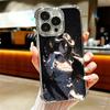Albedo O-Overlords Anime Plating Phone Case For Iphone 16 17 Pro Max Air 16E 14 15 Plus 12 13 Mini Anti-Fall Airabag Cover