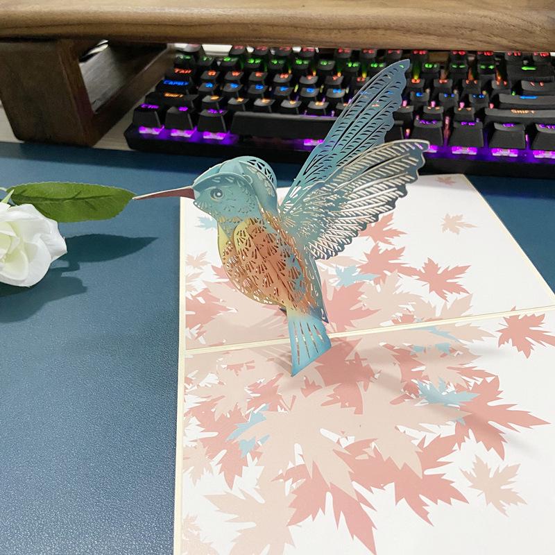 

Открытка на день рождения и День учителя в стиле INS 3D: Творческий подарок в виде бумажной скульптуры своими руками на китайский День святого Валентина