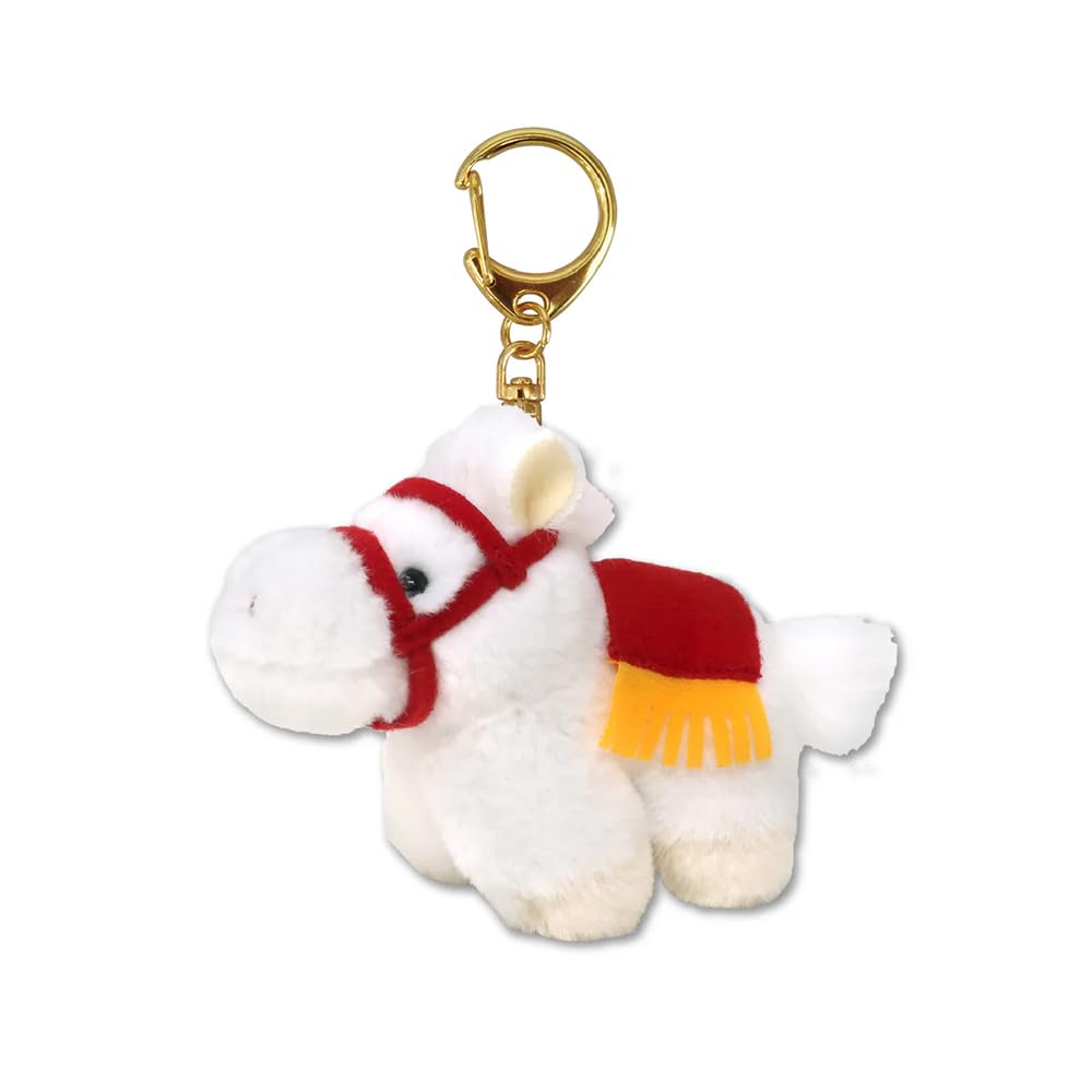 

Naito Design Institute Zodiac Pocha Horse Keychain White 2026 Year of the Horse New Year Reiwa 8 белый