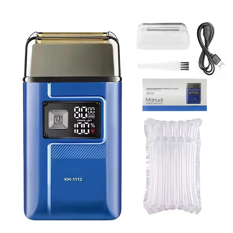 

Сухая и влажная электрическая бритва IPX5 водонепроницаемая мужская перезаряжаемая бритва для бороды плавающая вперед бритвенная машинка бритва