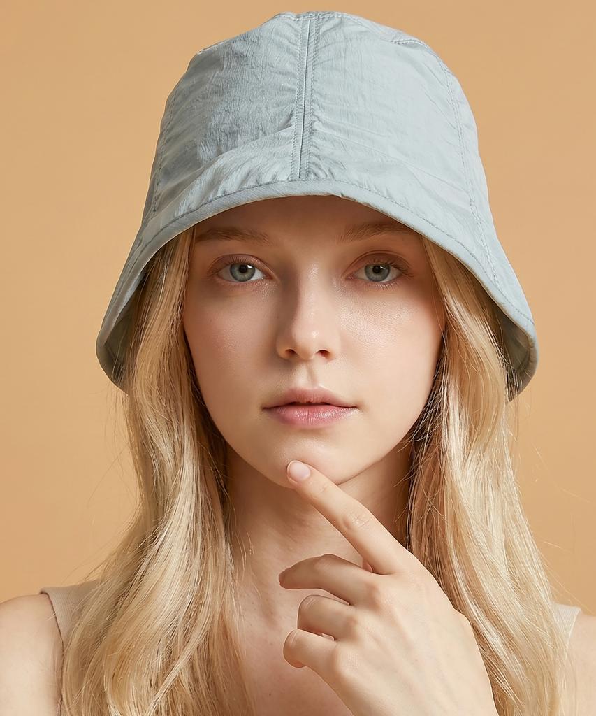 Mimin Rustling Nylon Bucket Hat 2 Colors (Select 1)