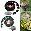 10M Fixed Landscape Edging Garden Edging Borders with 30 Anchoring Stakes No- Dig Garden Edging Coil for Lawn Yard Pathway Drive