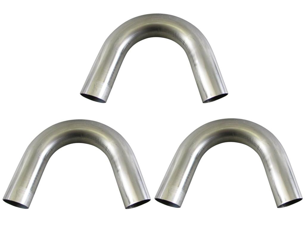 BRIGHTZ Stainless Steel Bent Set 70mm 70 150° Pipe, 1.5mm Thick, 3-Piece [CUR-PIPE-029-3PC] Diameter, 70, 150°