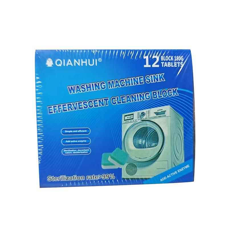 12PCS Washer Cleaning Tablets Multi-Model Suitability Deep Cleanse for Top Load and Front Load Machines