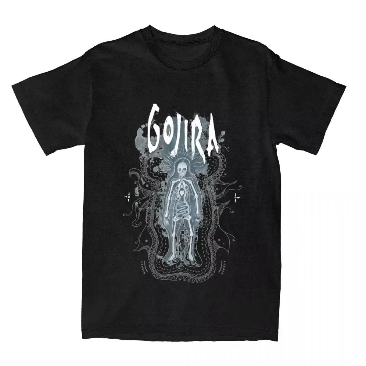Summer fashion men and women Gojiras rock metal band print T-shirt pure cotton loose casual old-fashioned retro 2DT-shirt#Color XXXXXL