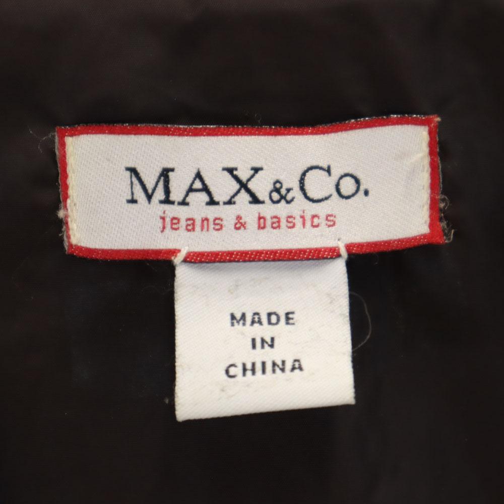 MAX&CO Quilted Elbow Patches Light Down Jacket Brown Women Used