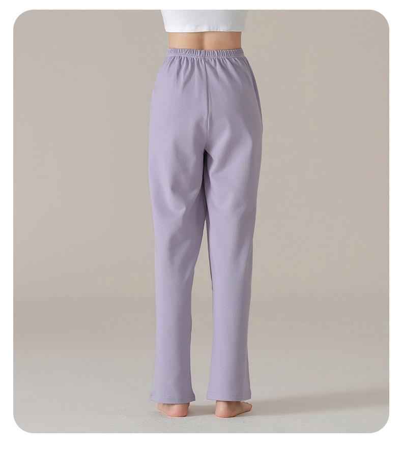 Aifen Teng Women's Loose Fit Cotton Pajama Pants: Summer, Solid Color, Plus Size, Straight Leg, Wear Indoors or Outdoors.