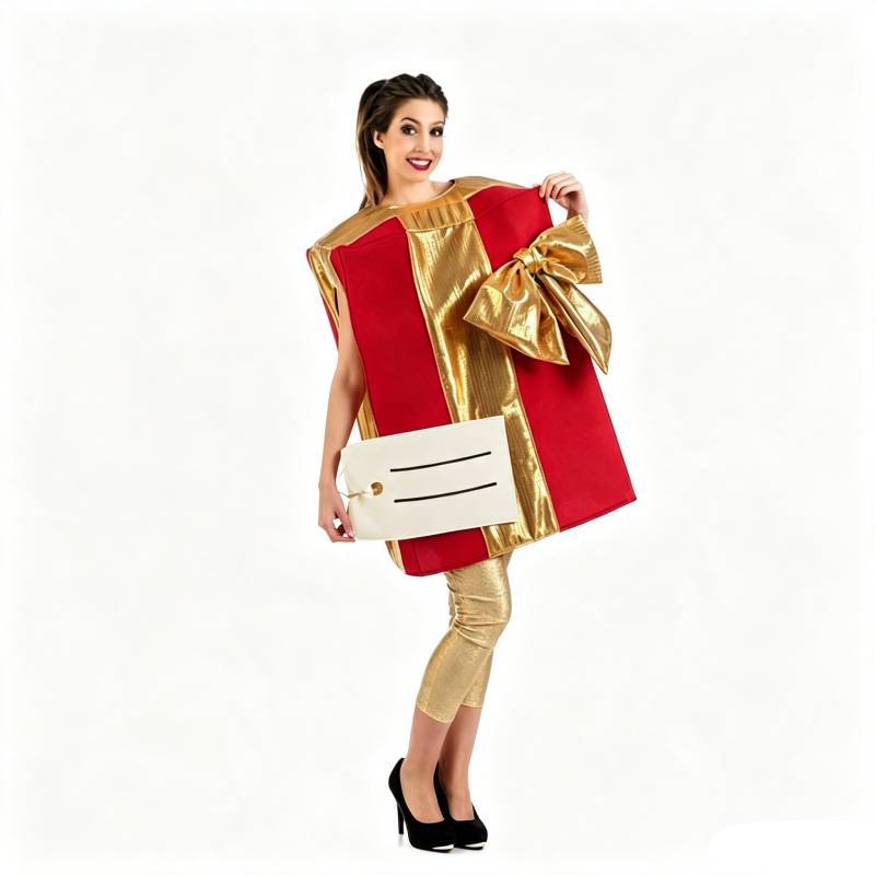 Game Theme Christmas Costume For Adults With Polyester Fabric For Holiday Cosplay Parties