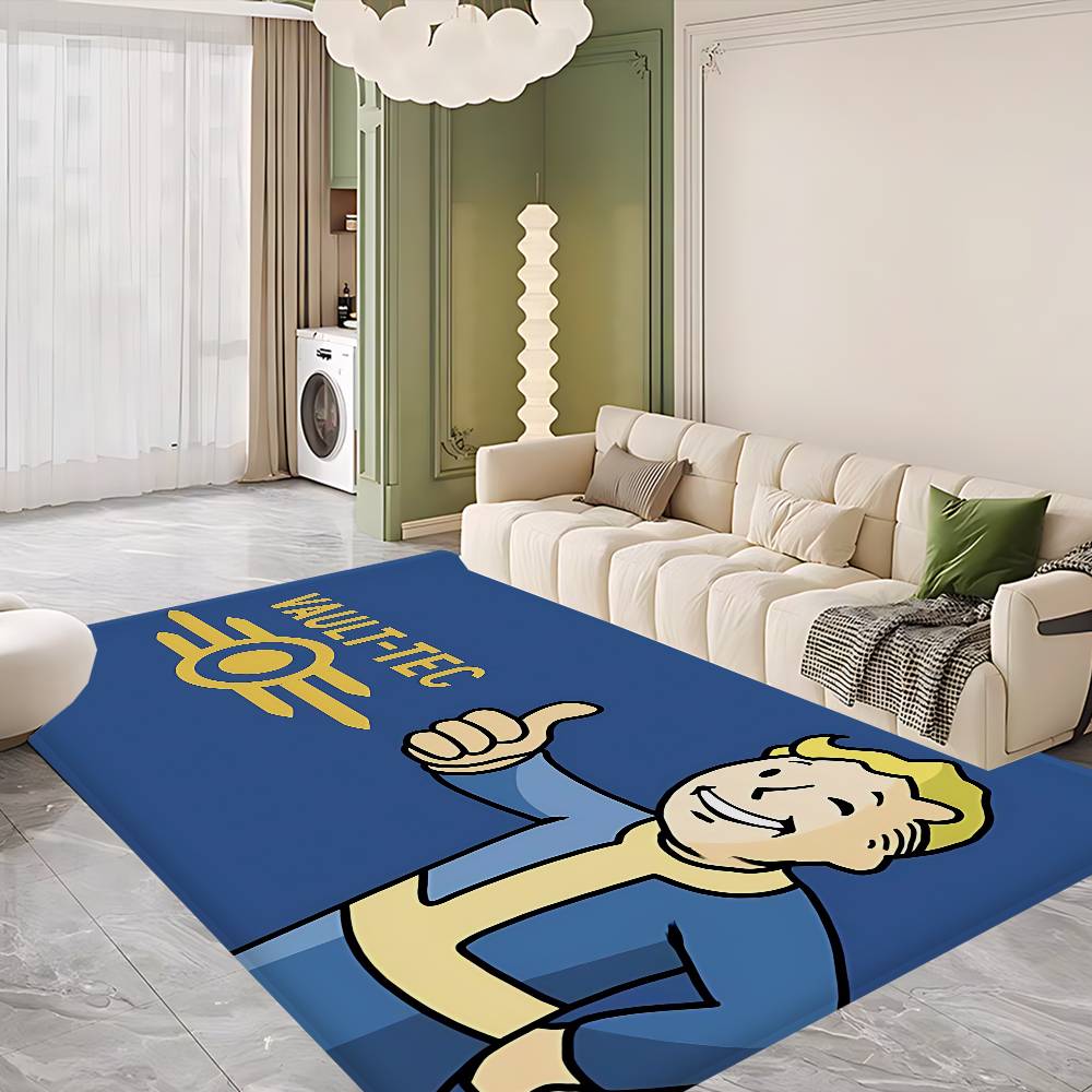 Game Vault Tec F-Fallout Kamer Matten Antislip Absorbeert Water Lange Strip Kussen Slaapkamer Mat Huishoudelijke Tapijten
