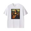 Mona Lisa Playing Electric Guitar Renaissance Art Rock Tee Shirt Unisex Unisex Fashion Aesthetic T Shirt Hot Sale Streetwear Tshirt