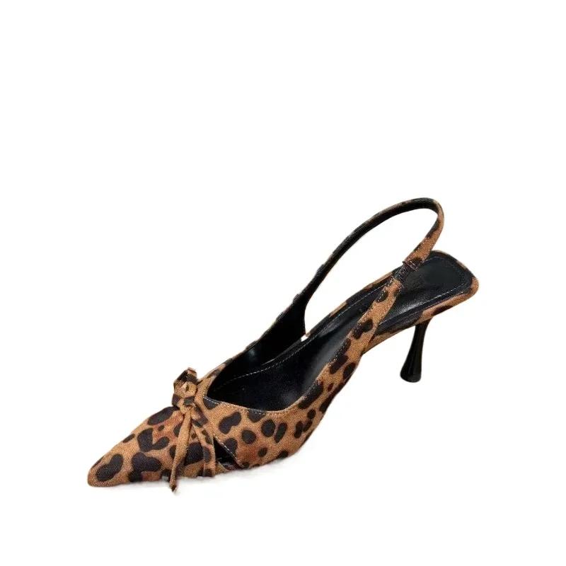 Fashion Women's Shoes 2025 Slingbacks High Heels Fashion Butterfly-knot Office and Career New Sexy Best Seller Closed Toe Sandals