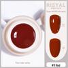 Ice-Clear Solid Cat's Eye Nail Polish - Smooth Cream Color Glue
