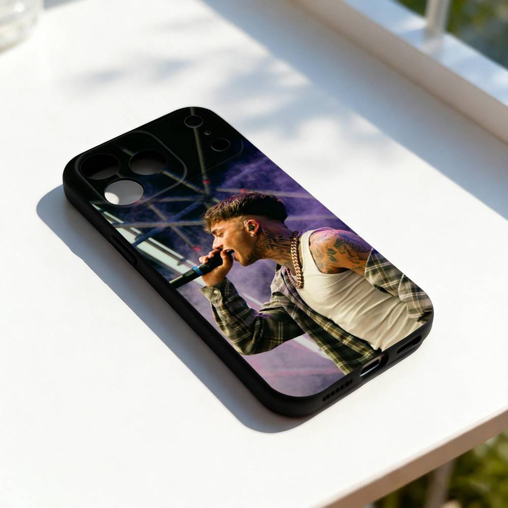 Singer T-Tony B-Boy Cool Phone Case For iPhone 17,16,15,14,13,12,11,Pro,Max,Plus,E,SE4,Air,Mini Black Precise Hole Matching