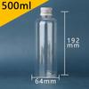 Transparente PET-Flasche mit Aluminiumkappe zur Flüssigkeitsabgabe, 10-100 ml, mit versiegeltem Deckel für Lotionen