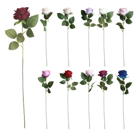 Simulation Rose Non-fading Decor Decorative Premium Fabric Texture Imitation for Home