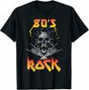 1980s Rock Roll Shirt for Eighties Rockers Band Tee T Shirt Black